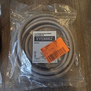 Everbilt Polymer 12ft Braided Icemaker Water Connector